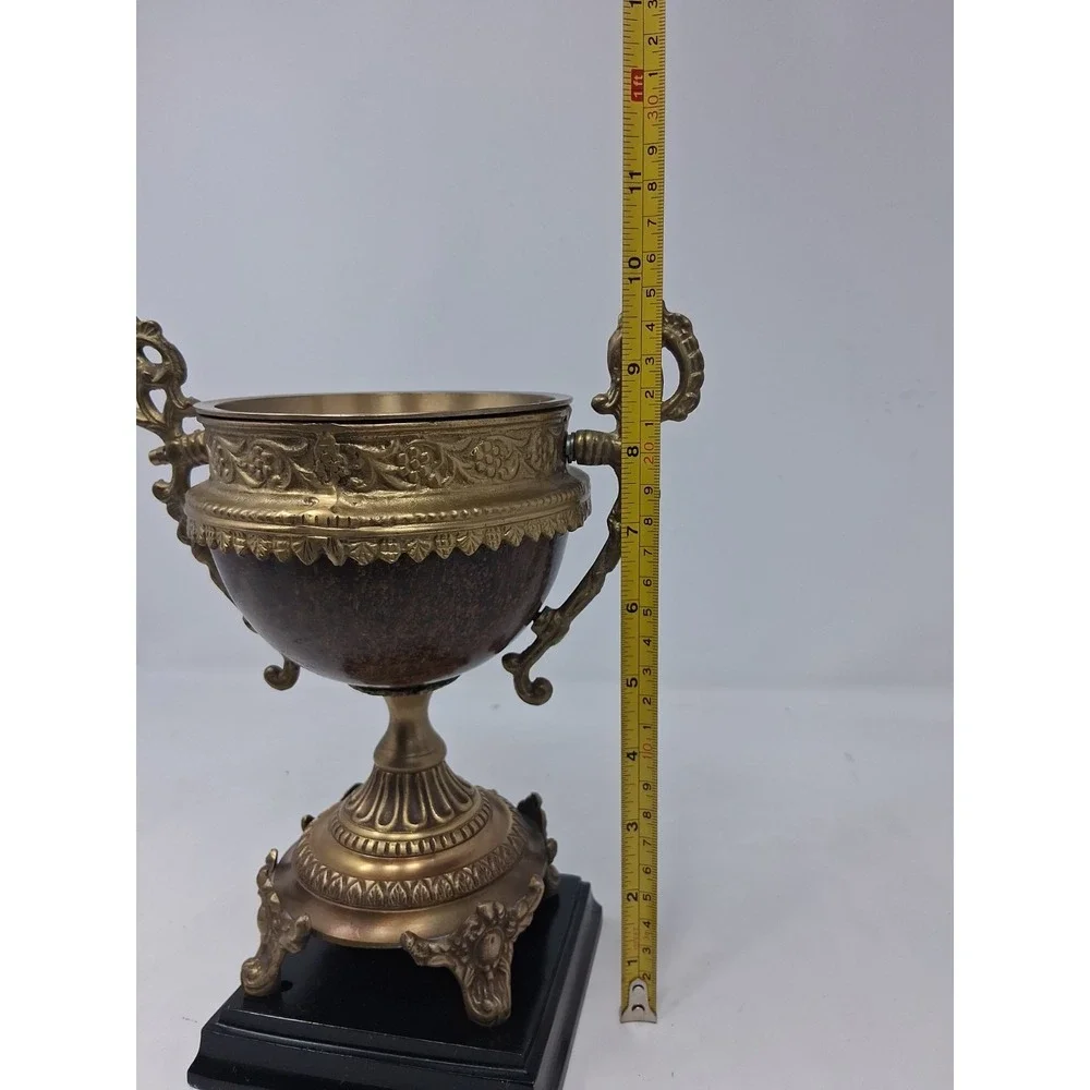 Castilian Imports Bronze Brown Urn Vase 9